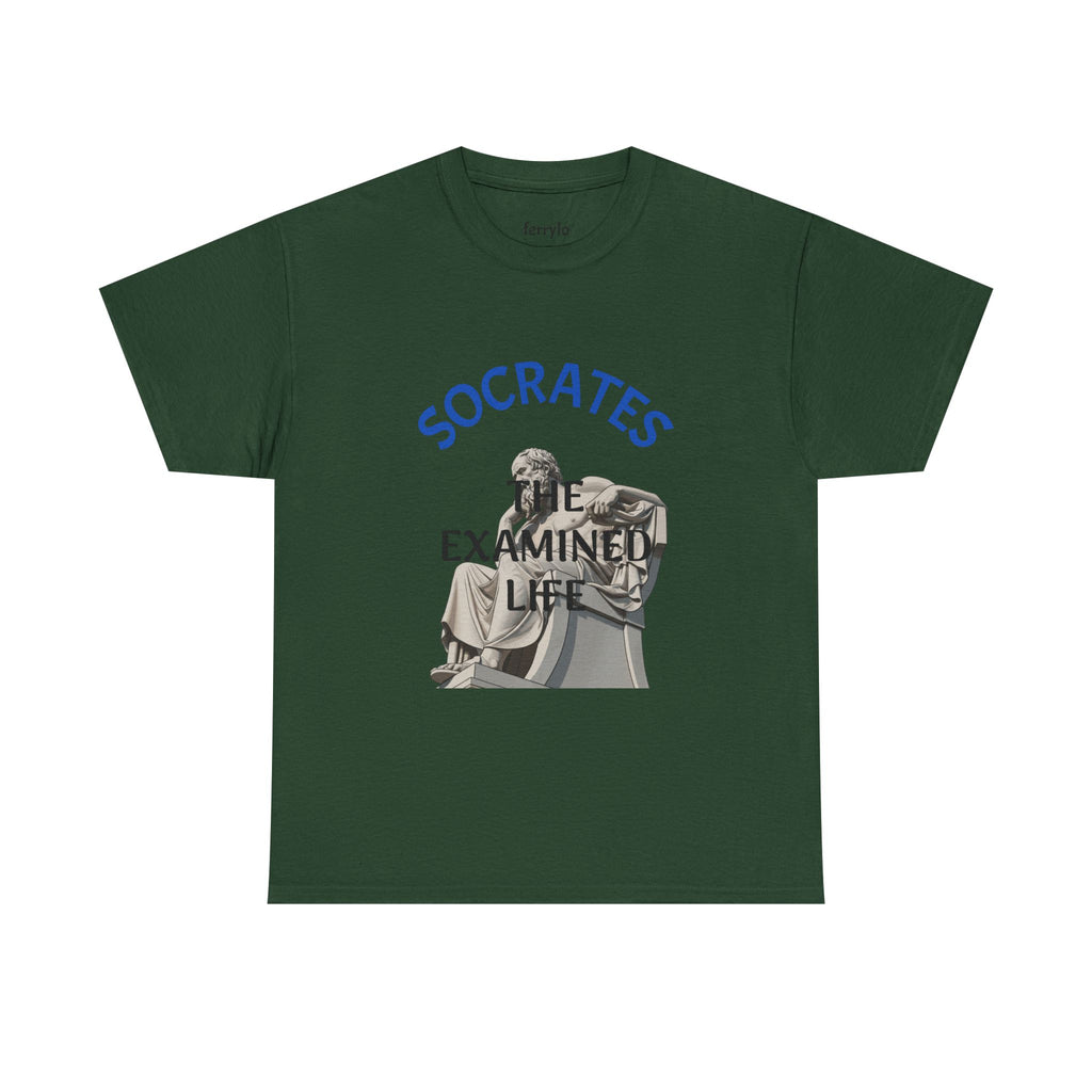 THE EXAMINED LIFE; Socrates Edition | Unisex Heavy Cotton Tee